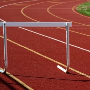 Running track hurdle