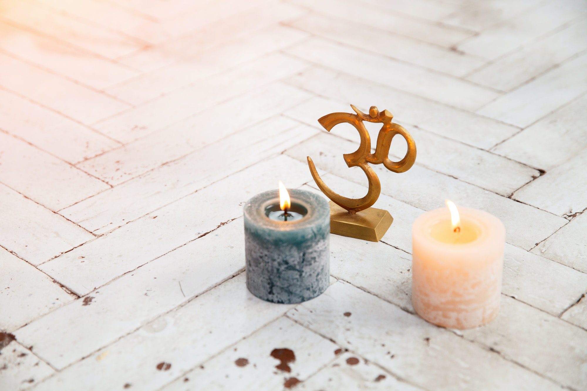 Spiritual accessories and yoga meditation